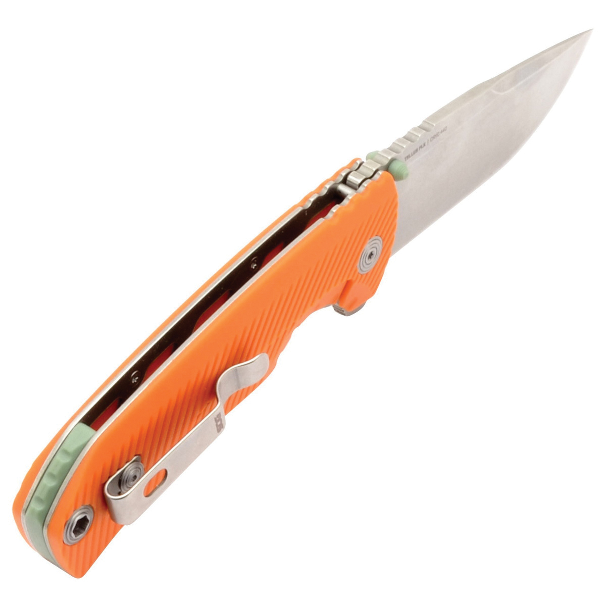 SOG Knives Tellus FLK Folding Knife Clip Point Blaze Orange - for Versatile Cutting - SOG-14-06-03-43 - Sog Knives