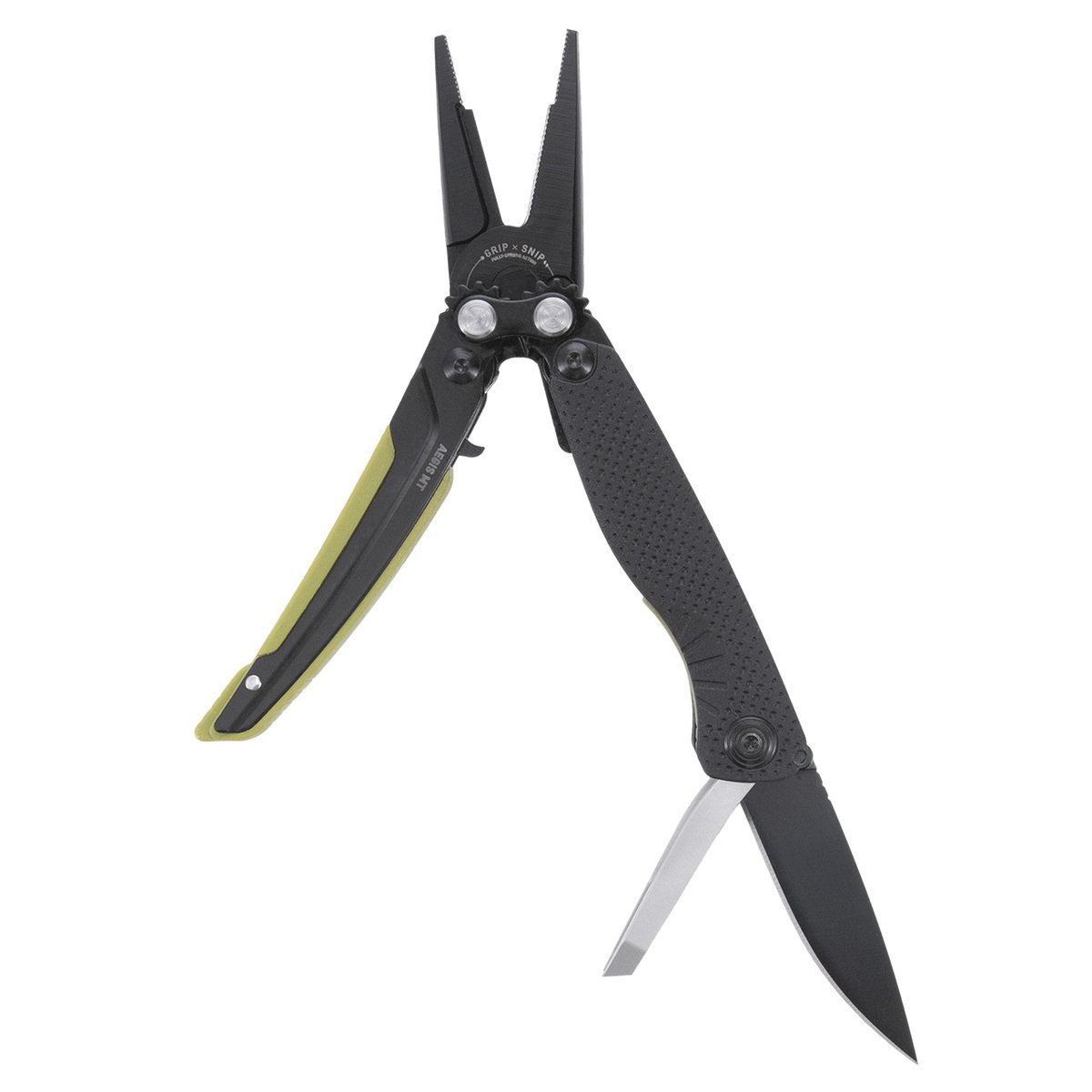 SOG Knives Aegis MT Multi-Tool Drop Point Moss Accents - Durable, Lightweight and Reliable Handles, for Outdoor Adventures - SOG-29-41-03-41 - Sog Knives