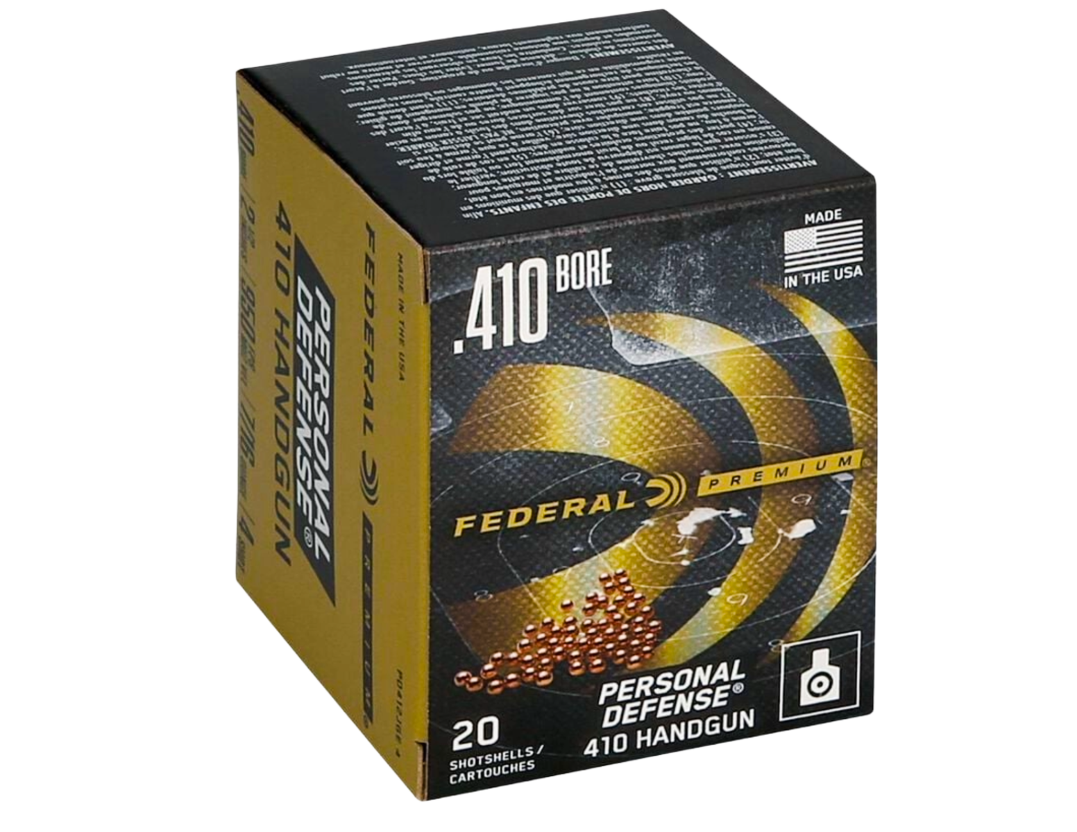 Federal Personal Defense 410ga   2-1/2" #4  7/16 oz, 20rds - PD412JGE 4 - Federal