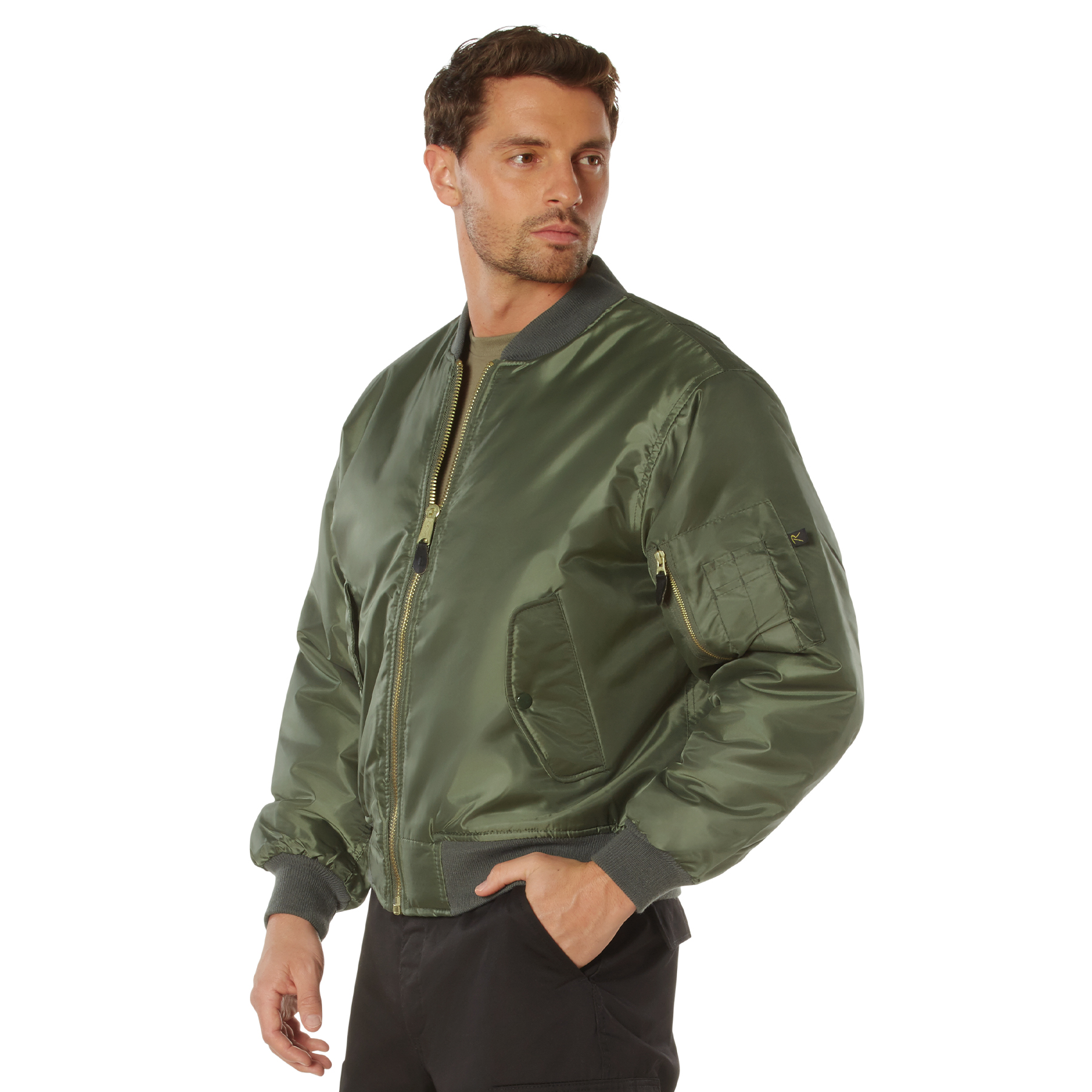 Rothco Rothco Ma-1 Flight Jacket - Sage Green, Small