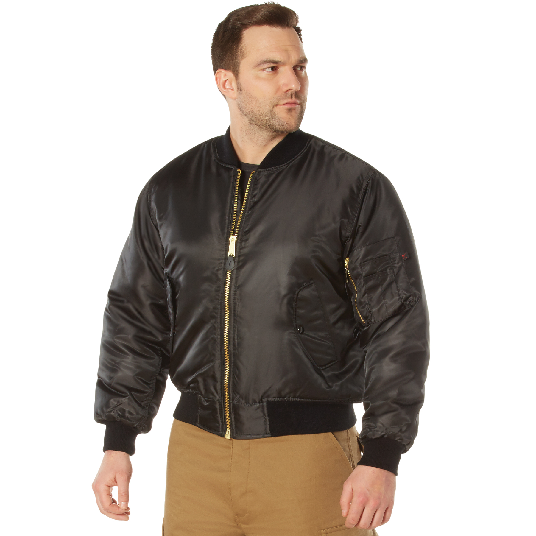 Rothco Rothco Ma-1 Flight Jacket - Black, 3X-Large