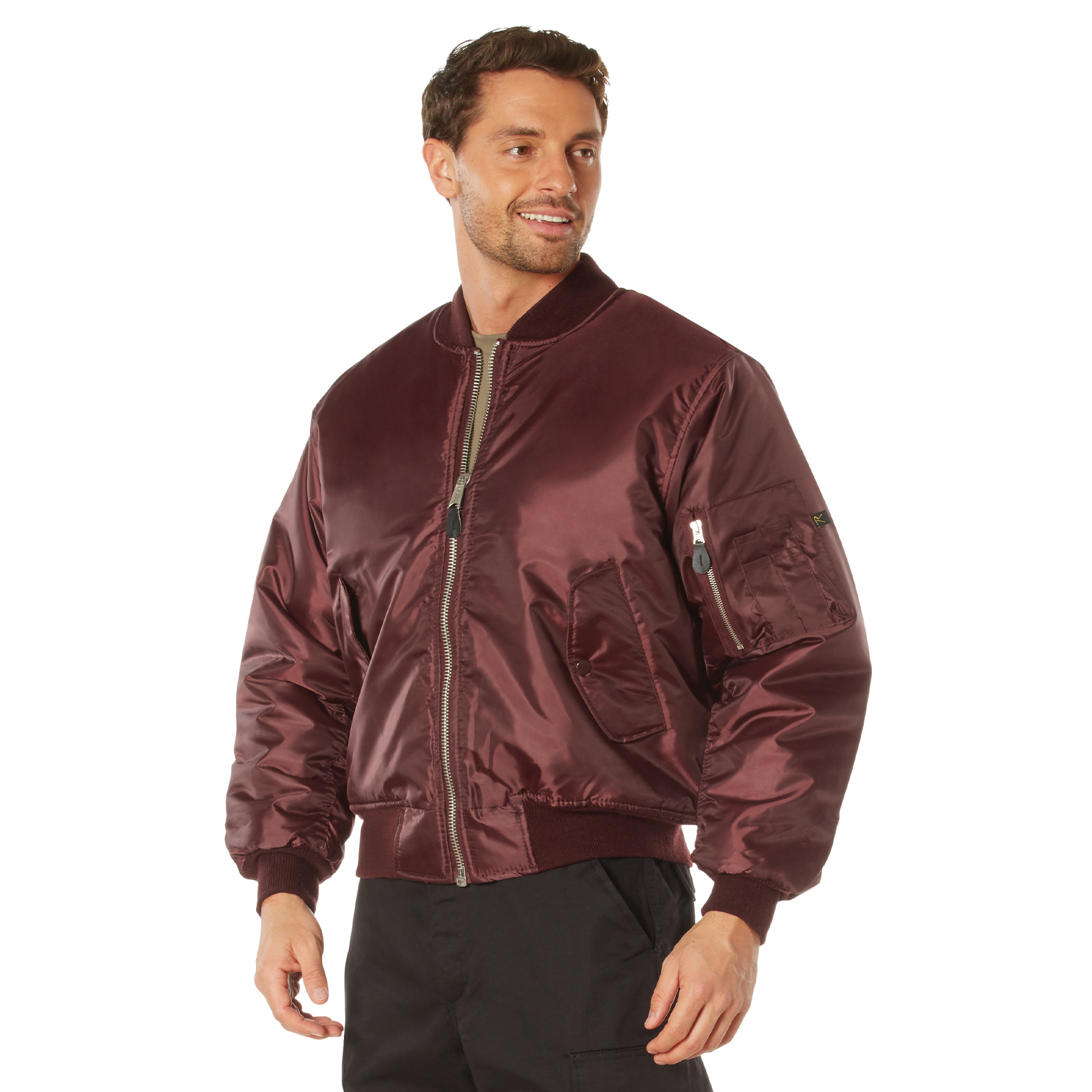 Rothco Rothco Ma-1 Flight Jacket - Maroon, 2X-Large