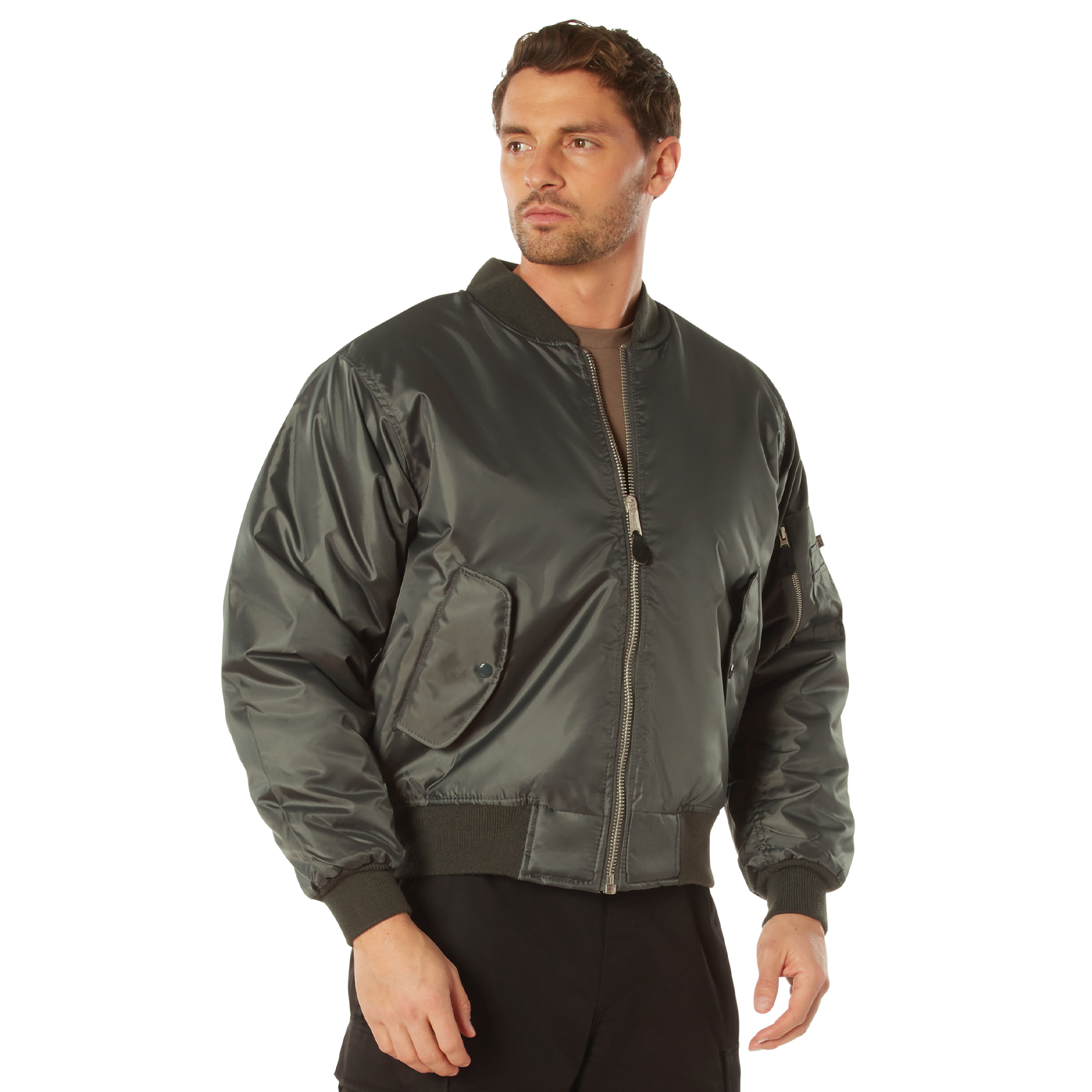Rothco Rothco Ma-1 Flight Jacket - Gunmetal Grey, X-Small