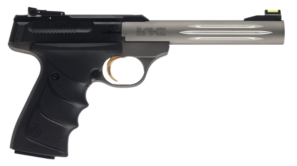 Browning Buck Mark Lite URX 22 LR Pistol 10 Round Blowback CA Compliant, Gray - 051461490 - Browning