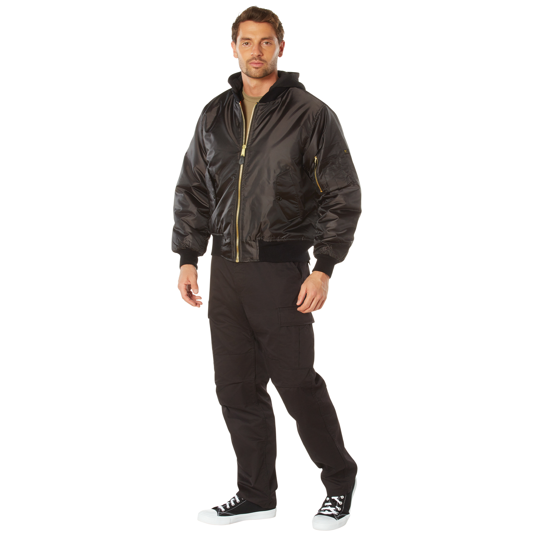 Rothco Rothco Hooded Ma-1 Flight Jacket - X-Small