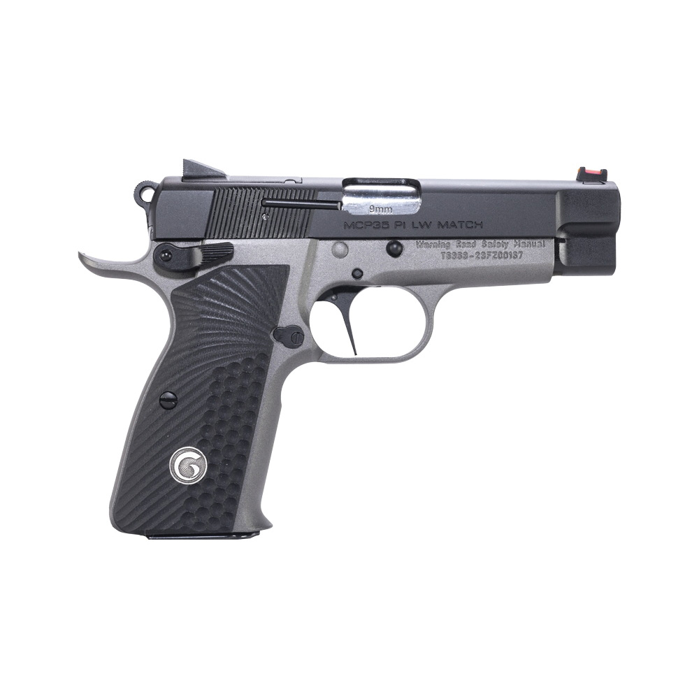 Girsan High Power MC P35 PI LW Match 9mm 3.88" 15rd Pistol, Tungsten Gray/Black - 390432 - Girsan