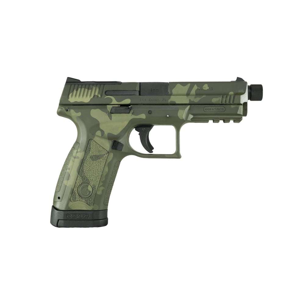 Girsan MC9 Disruptor 9mm 4.60" 17rd Pistol, OD Green Camo - 390365 - Girsan
