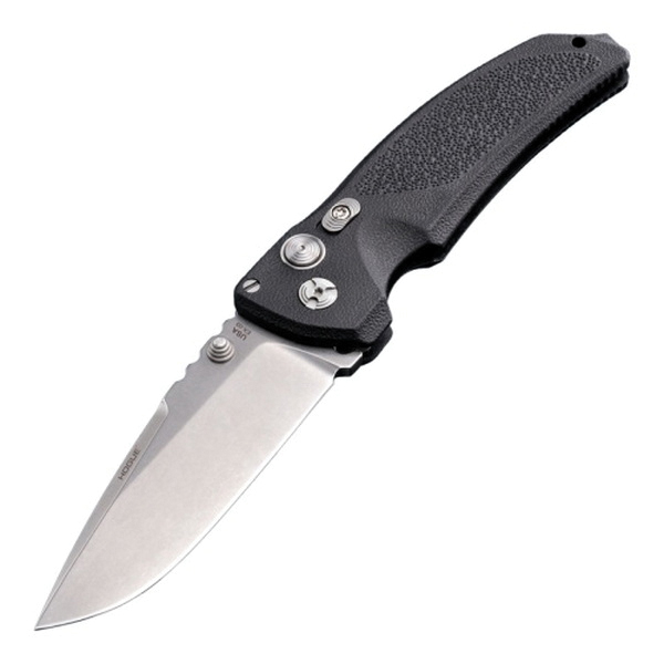 Hogue EX-03 Folding Knife Drop Point Black - Reliable, for Tough Tasks - 34370 - Hogue