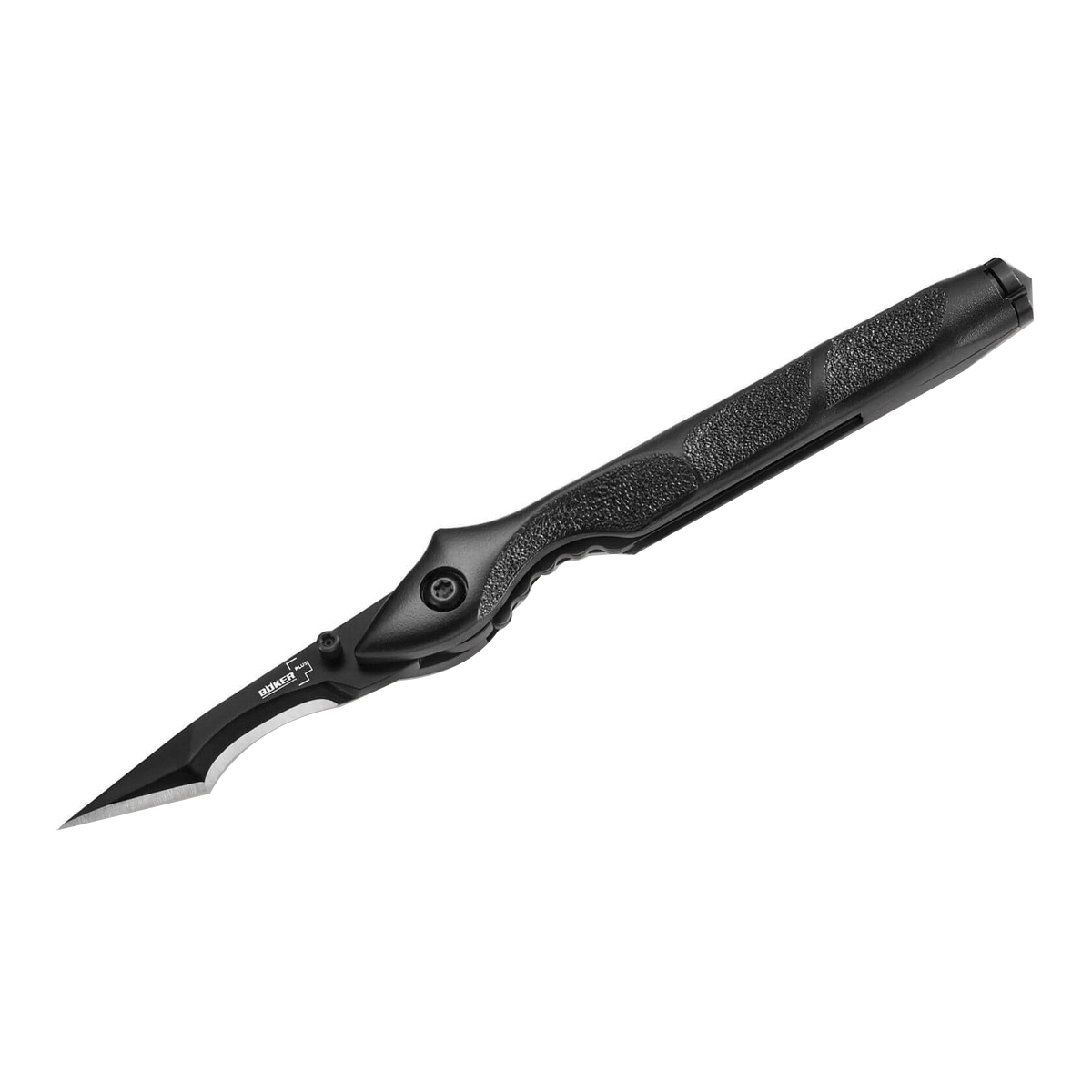Boker Plus Urban Survival Folding Knife Recurve Tanto, Black - Boker Usa