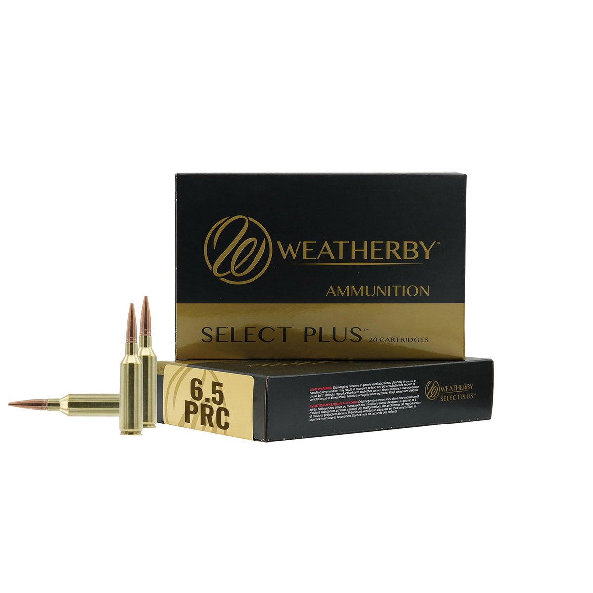 Weatherby Select Plus 6.5 PRC 124 gr Hammer Custom SCHP 20rds Rifle Ammo for Superior Accuracy - M65PRC124HCB - Weatherby