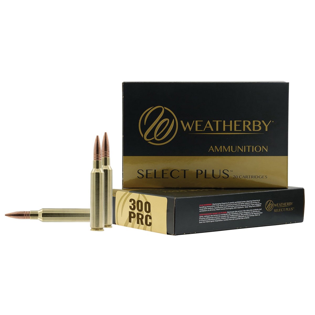 Weatherby Select Plus .300 PRC 180 gr Swift Scirocco PTHP 20rds Rifle Ammo for Precision - F300P180SCO - Weatherby