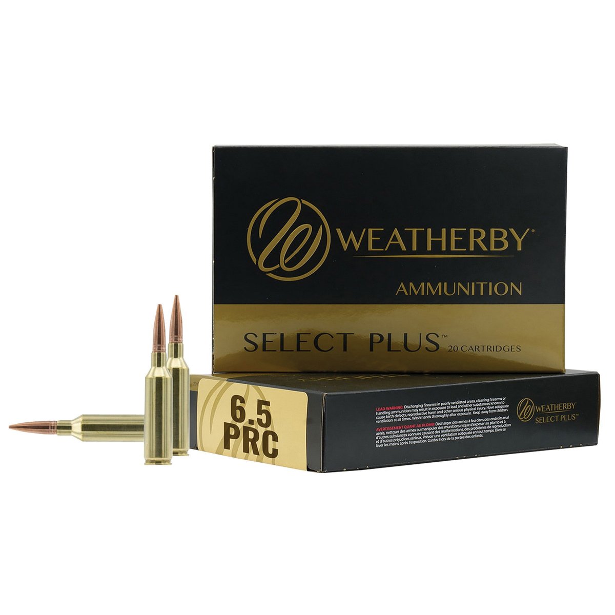 Weatherby Select Plus 6.5 PRC 156 gr Elite Hunter 20rds Rifle Ammo for Long-Range Precision - R65PRC156EH - Weatherby