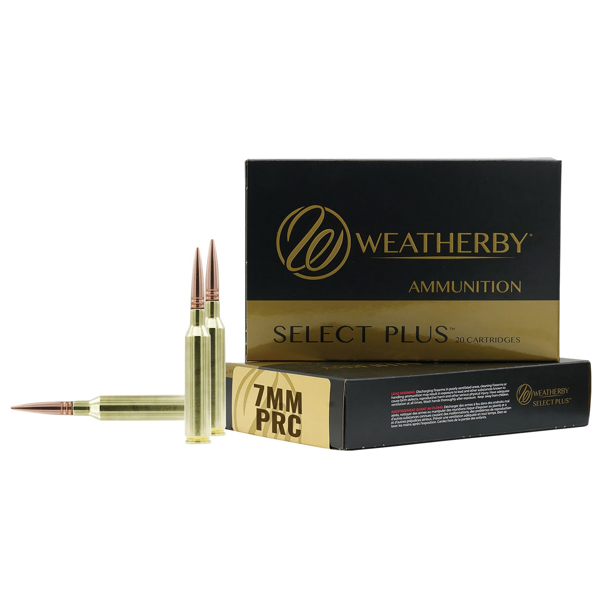 Weatherby Select Plus 7mm PRC 175 gr Hammer Custom SCHP 20rds Rifle Ammo for Superior Performance - M7PRC177HCB - Weatherby
