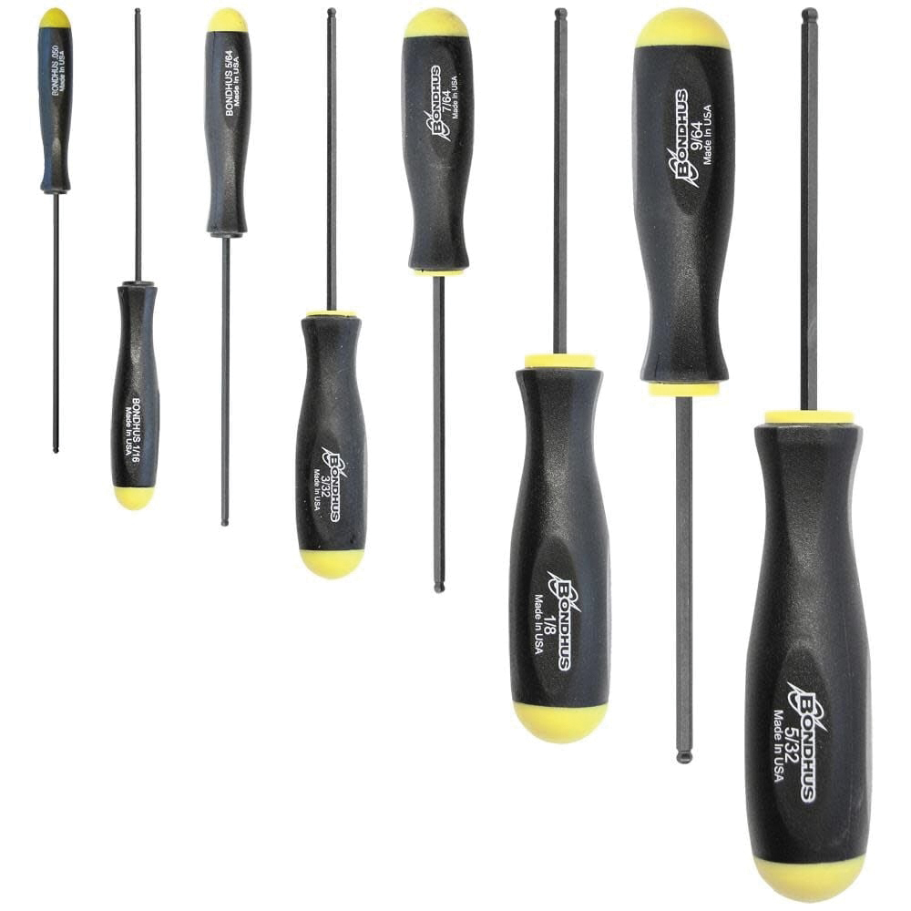 Bondhus BSX8S 8-Piece Standard Length Ball End Screwdriver Set - Bondhus