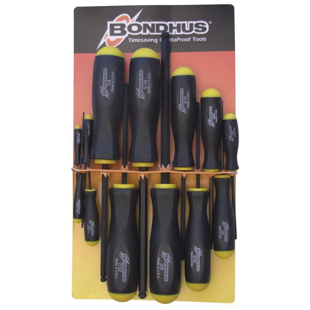 Bondhus BSX13 13-Piece Standard Length Ball End Screwdriver Set - Bondhus