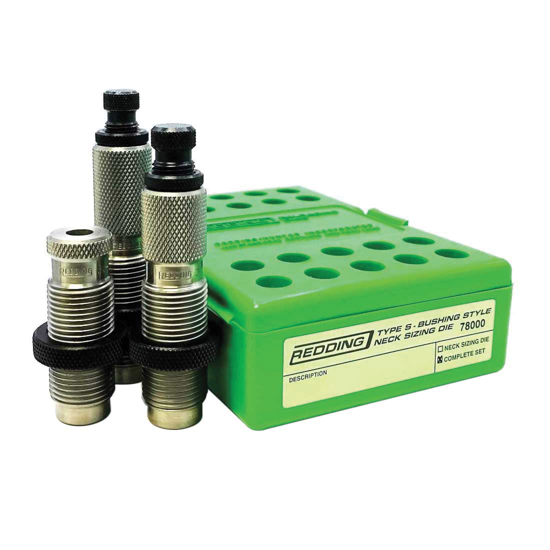 Redding Reloading Equipment .22 Nosler Rifle Type S Bushing Neck Die Set - Redding Reloading Equipment