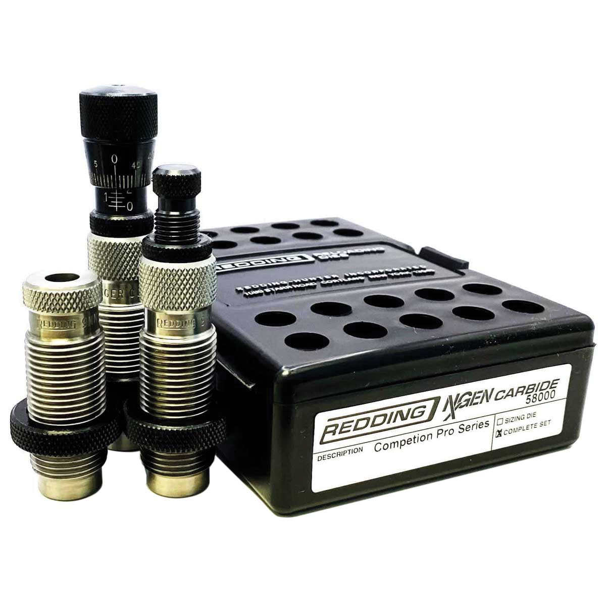 Redding Reloading Equipment NxGEN Competition Pro .40 S&W/10mm Pistol Die Set - Redding Reloading Equipment