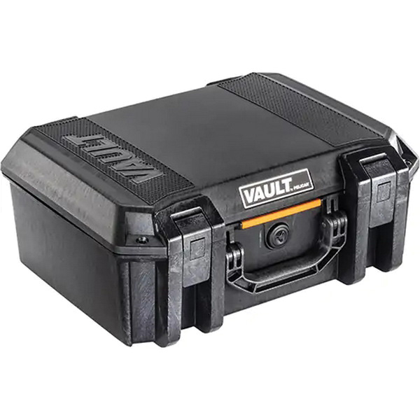 Pelican Vault V300 17.54" x 14.21" x 7.16" Large 0.66 cu-ft Case w/Foam, Black - Pelican