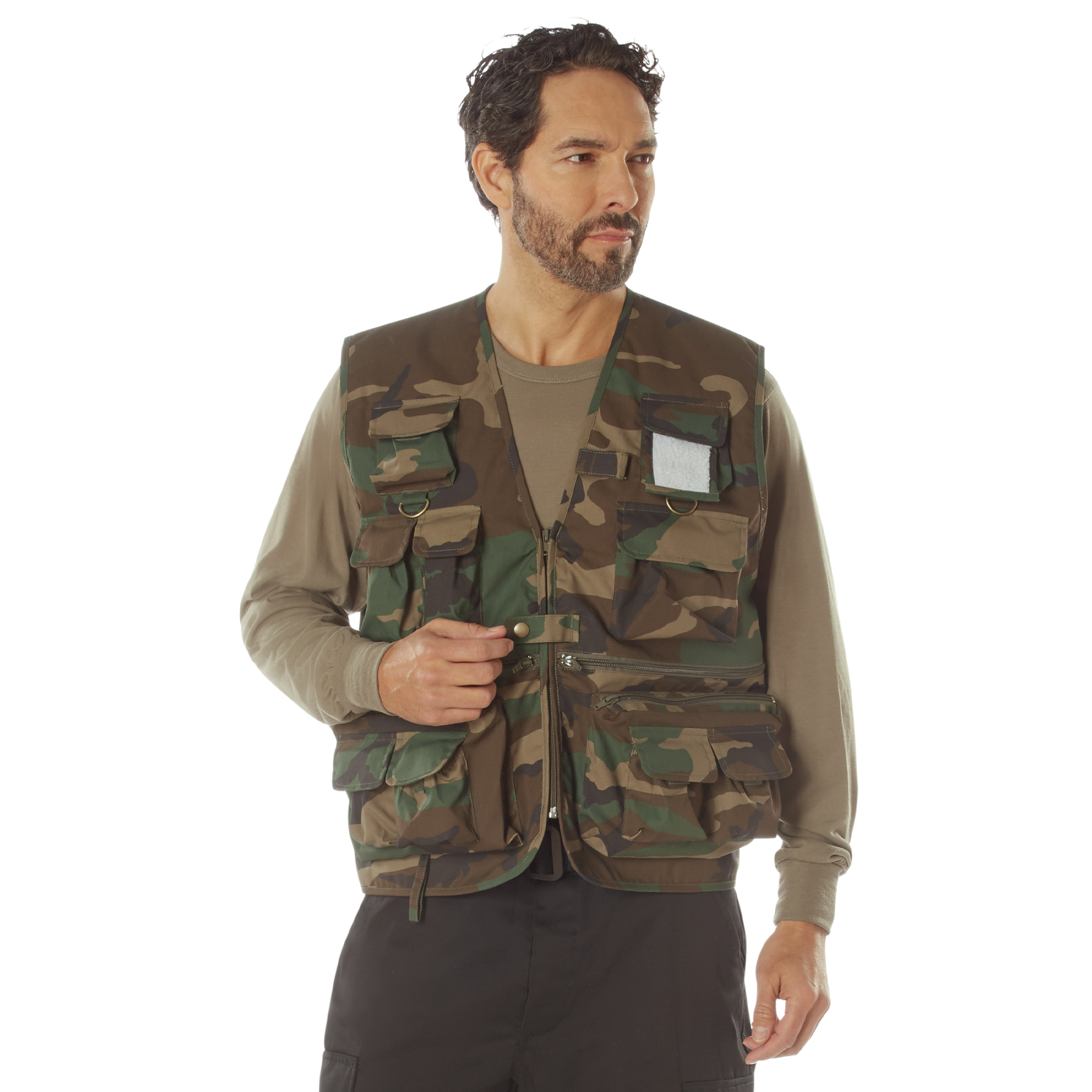 Rothco Rothco Uncle Milty Travel Vest - Woodland Camo, Medium