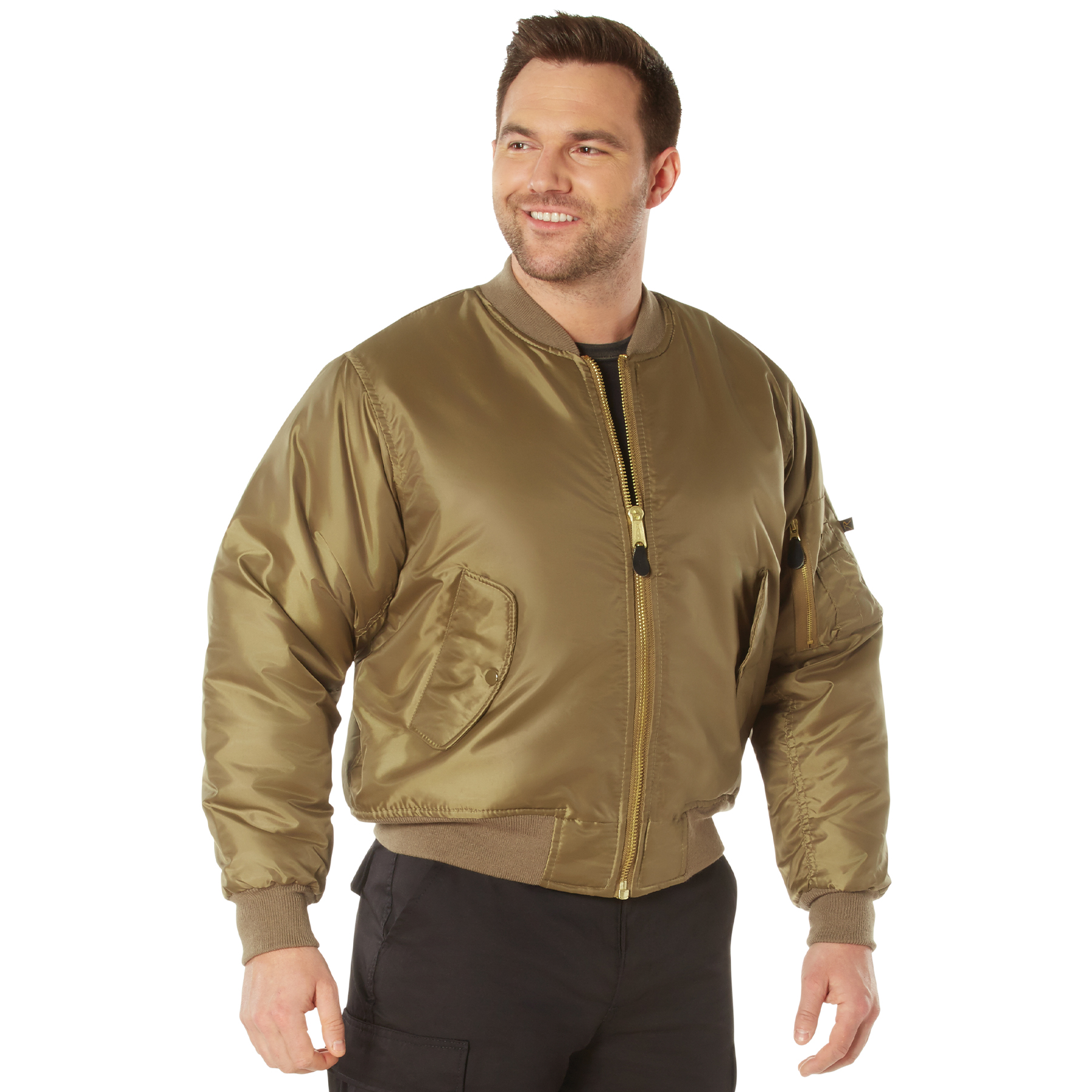 Rothco Rothco Ma-1 Flight Jacket - Coyote Brown, Small