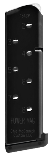 Chip McCormick Power Mag 10 Round .45 ACP Full Size 1911 Detachable Magazine, Fluoropolymer Black - M-PM-45FS10-B - Chip Mccormick