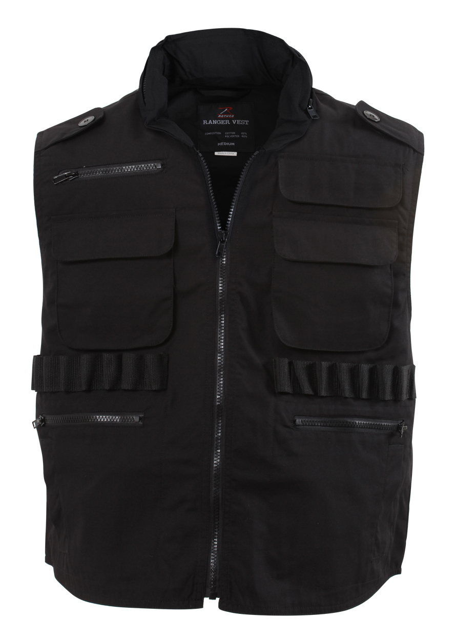 Rothco Rothco Ranger Vest - Black, 2X-Large
