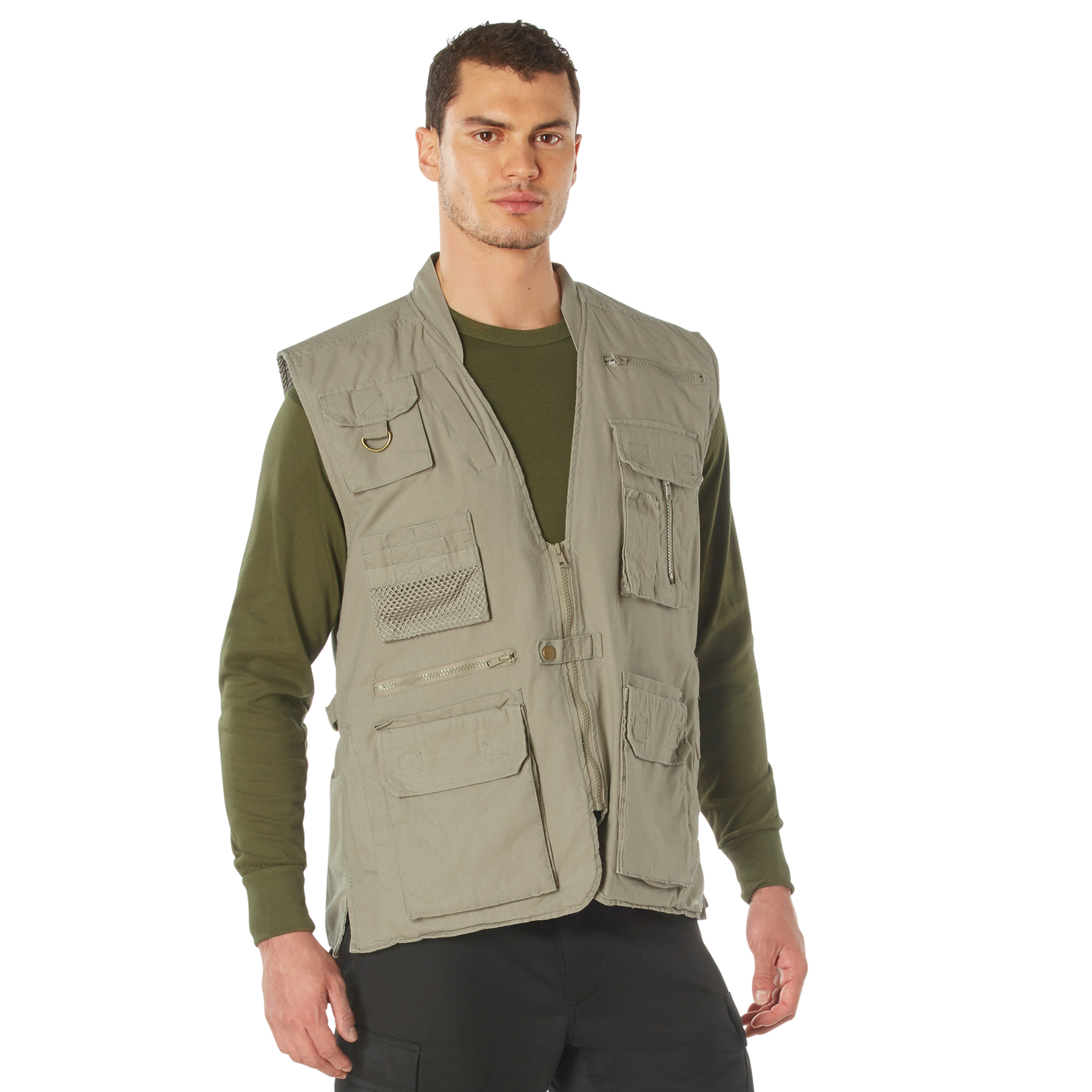 Rothco Rothco Deluxe Safari Outback Vest - Khaki, Medium