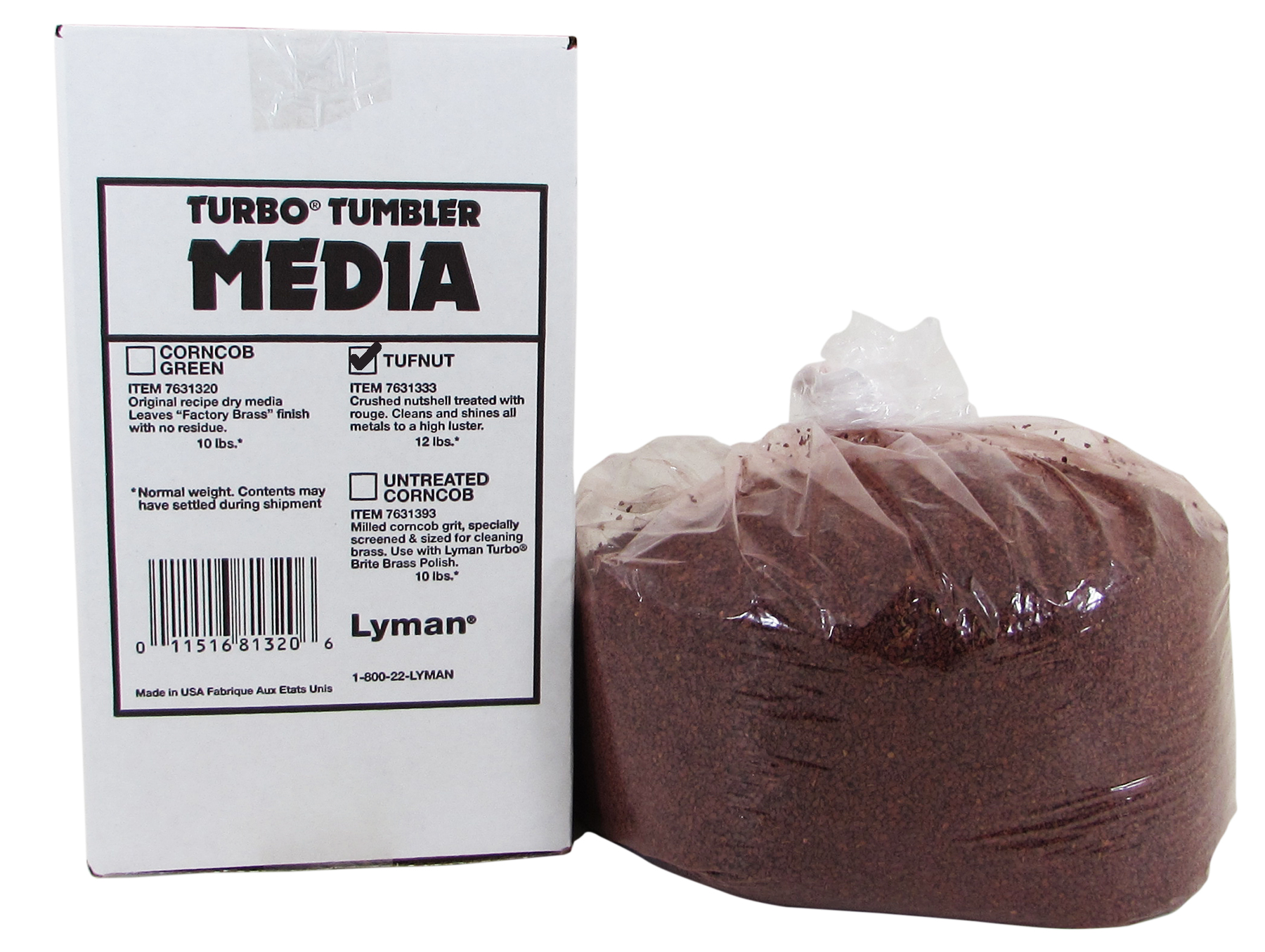 Lyman Turbo Tufnut Media 12 lb Box 7631333 - Lyman