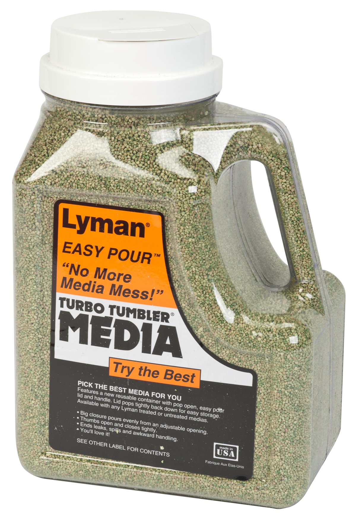 Lyman "Easy Pour" Turbo Brass Cleaning Media Corncob Green 6lb 7631394 - Lyman