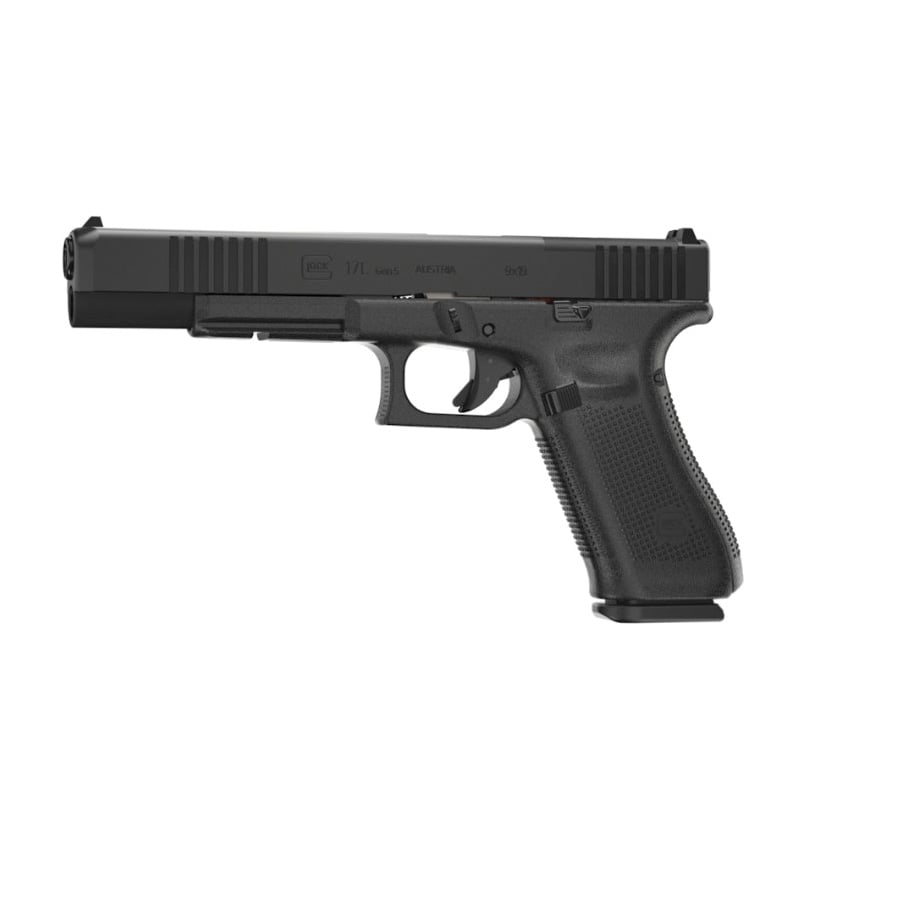 Glock G17L Gen 5 MOS 9mm 6.02" Pistol 10rds, Black - PA163S101MOS - Glock