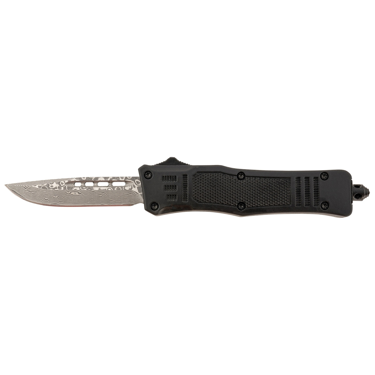 Steel River Spartan Mini Folding/OTF Knife Drop Point Black Plain Edge - Sleek Handle, Secure Lock, Ideal for EDC - MT616BRDAMDP - Steel River