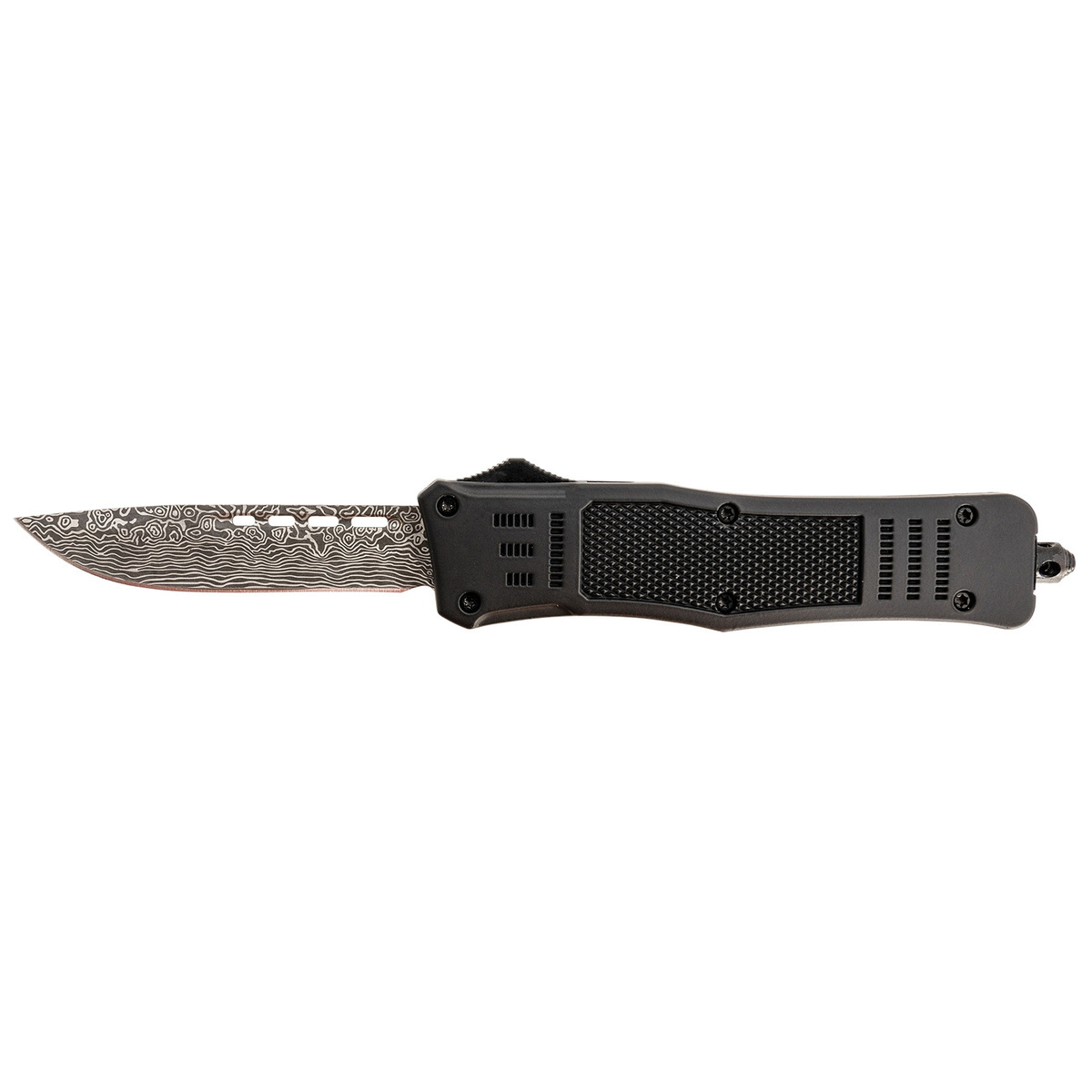 Steel River Spartan Medium Folding/OTF Knife, Drop Point, Black - Smooth Opening Mechanism, Perfect for Tactical and Daily Carry - T618BDDP - Steel River