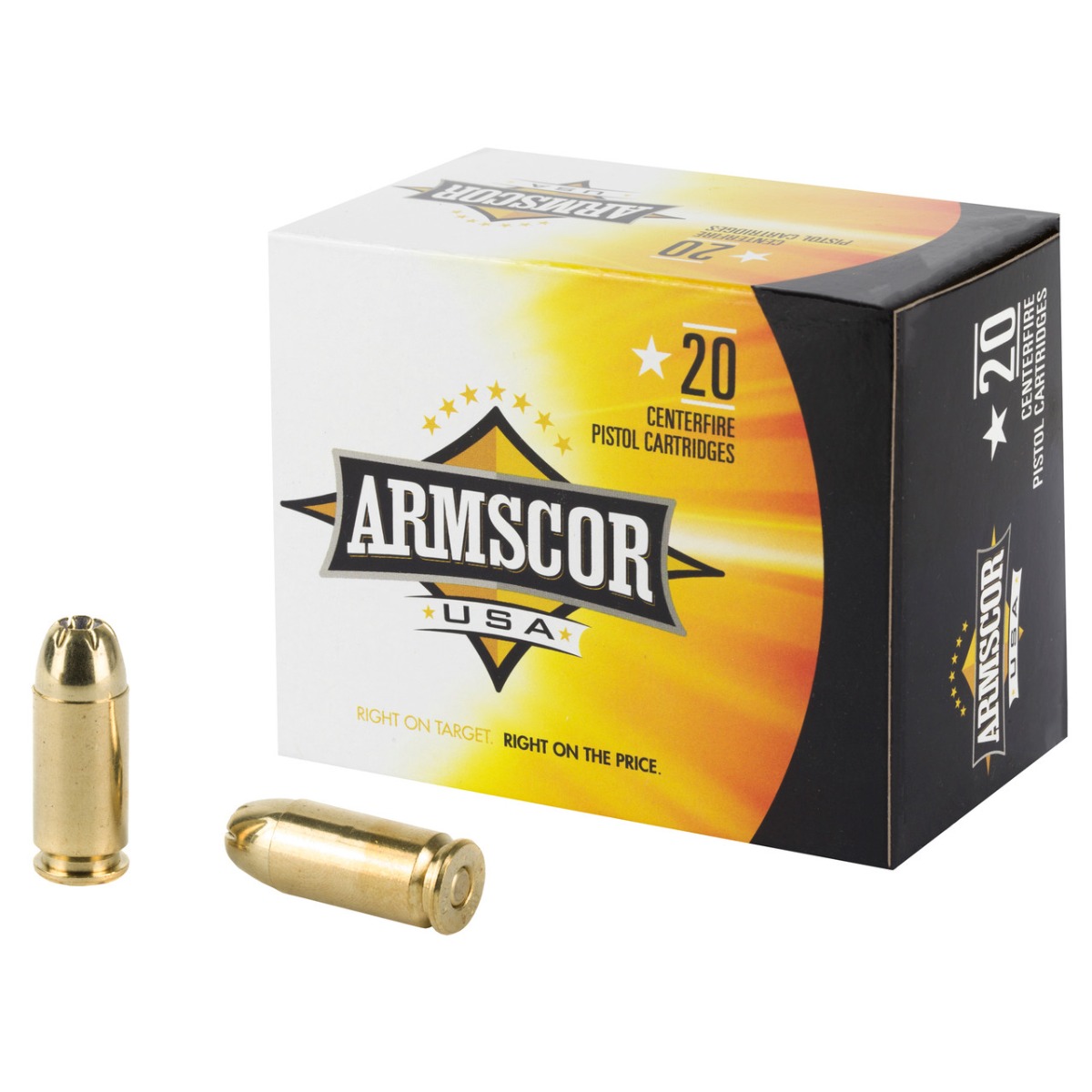 Armscor 180 gr Jacketed Hollow Point .40 S&W Ammo, 20/box - AC403N - Armscor
