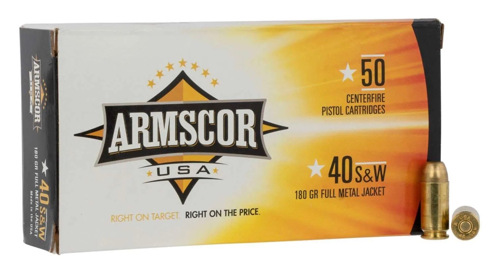 Armscor 180 gr Full Metal Jacket .40 S&W Ammo, 50/box - FAC402N - Armscor