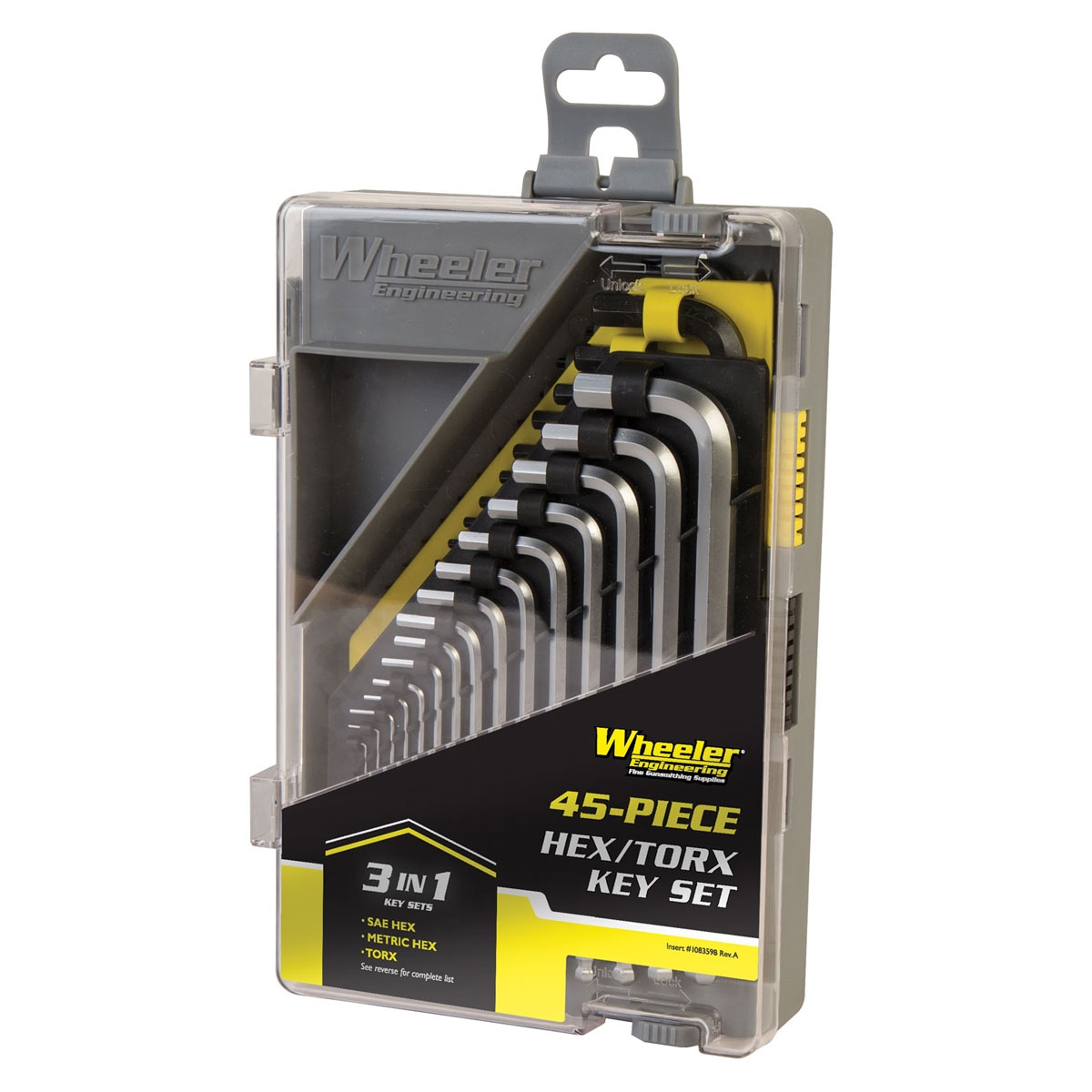 Wheeler 45-Piece Hex and Torx Key Set - 1081959 - Battenfeld