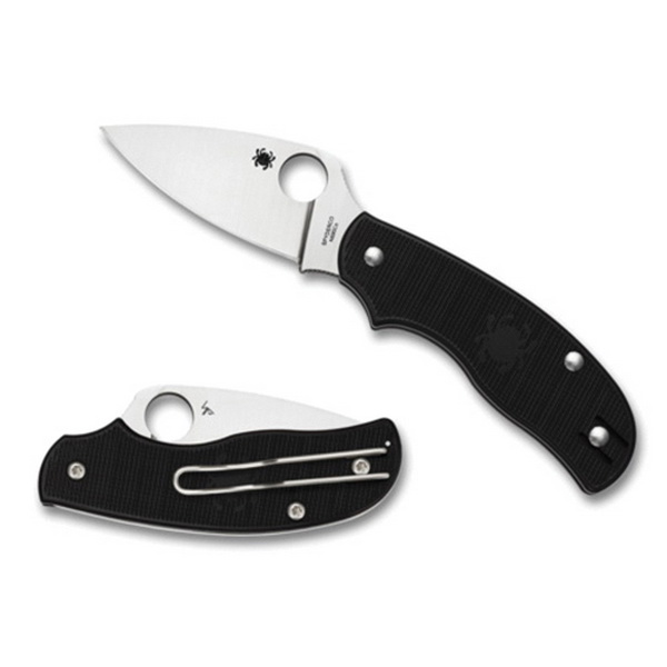Spyderco Urban Drop Point Folding Knife, 2.61" - C127PBK - Spyderco