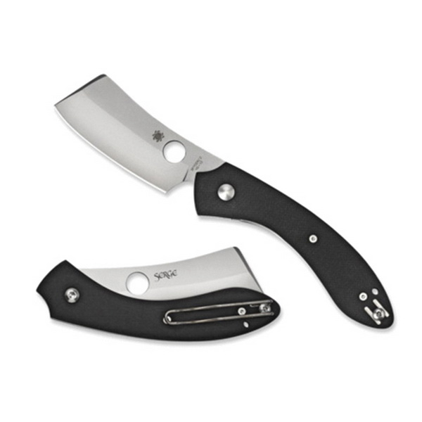Spyderco Roc Cleaver Folding Knife, 3.07" - C177GP - Spyderco