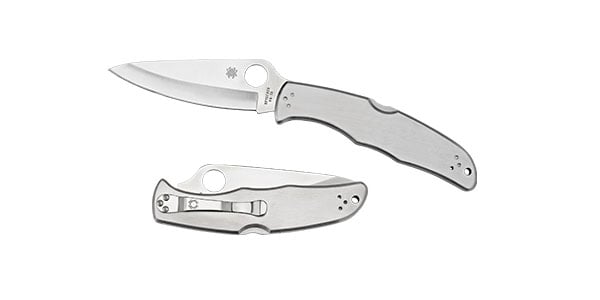 Spyderco Endura 4 Drop Point Folding Knife, 3.85", Plain Edge - C10P - Spyderco