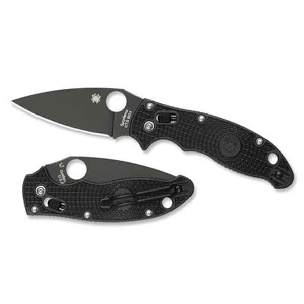 Spyderco Manix 2 Drop Point Lightweight Folding Knife, 3.37" - C101PBBK2 - Spyderco