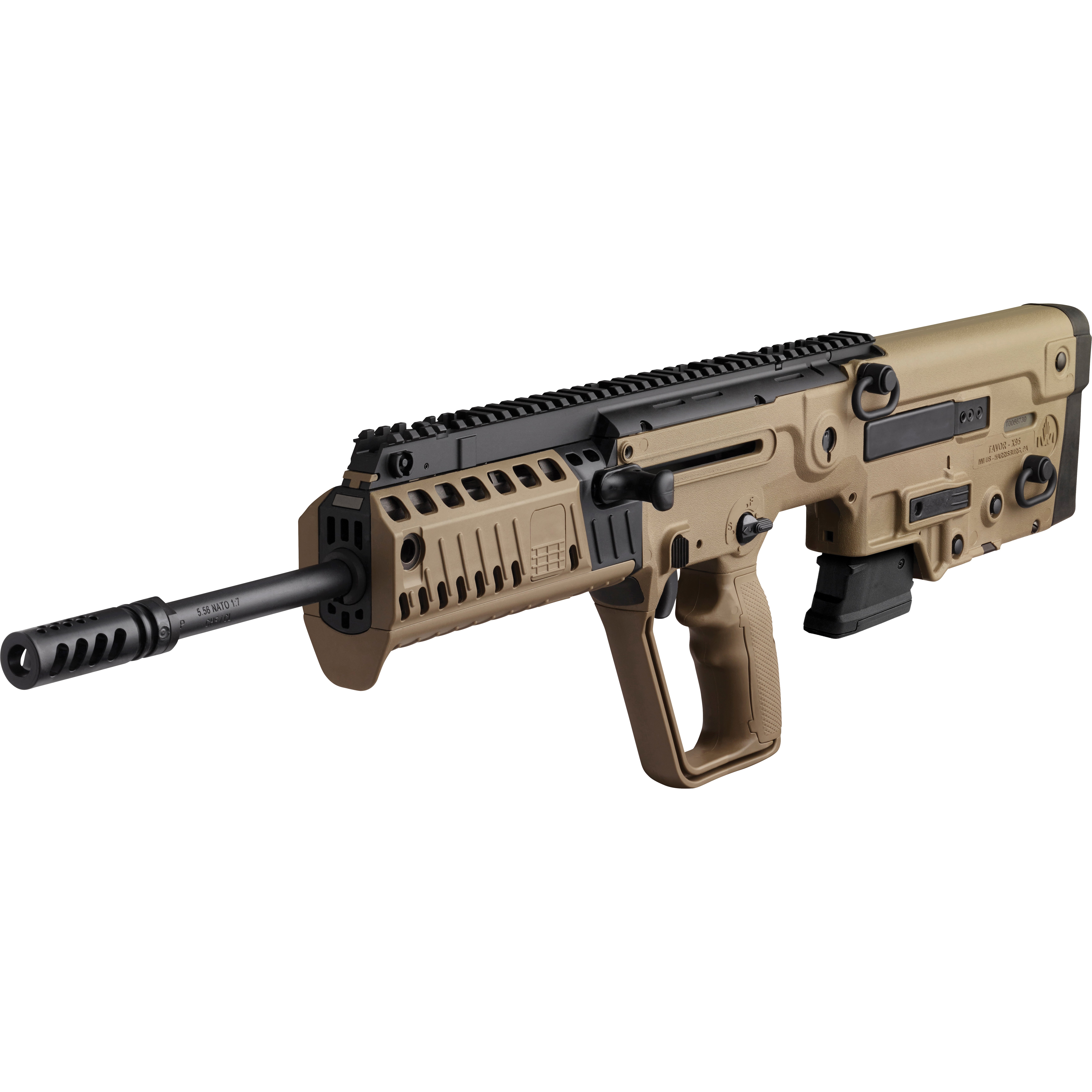 IWI Tavor X95 .223 Rem/5.56 AR-15 Rifle, FDE - XFD18 - Iwi