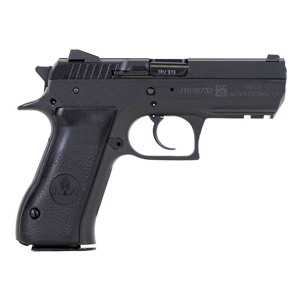 IWI Jericho 941 FS9 Mid-Size 9mm Parabellum 16 Round Semi Auto Short Recoil Operated Pistol, Black - J941FS9 - Iwi