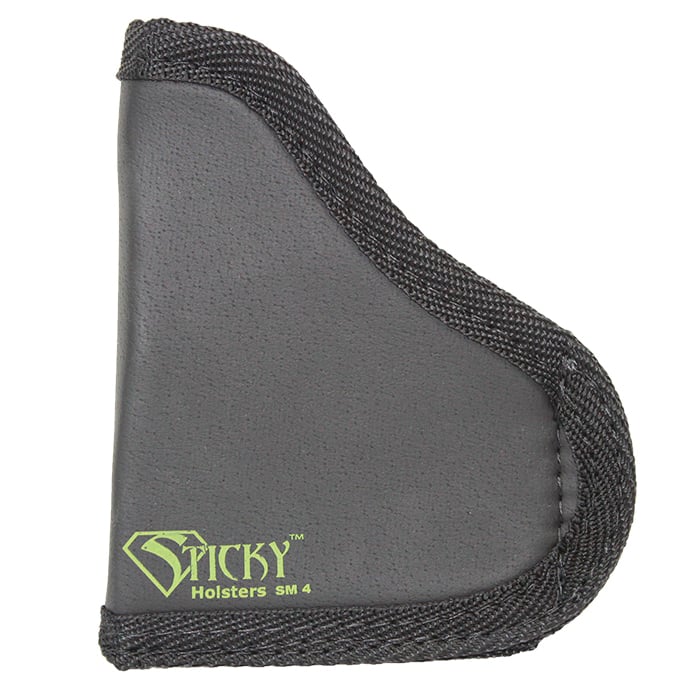 Sticky Holsters Small Ambidextrous Hand Taurus Curve Concealment Holster, Black with Green Logo - SM4 - Sticky Holsters