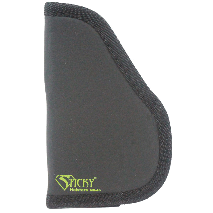 Sticky Holsters Medium Ambidextrous Hand Concealment Modified Holster, Black with Green Logo - MD4GEN1