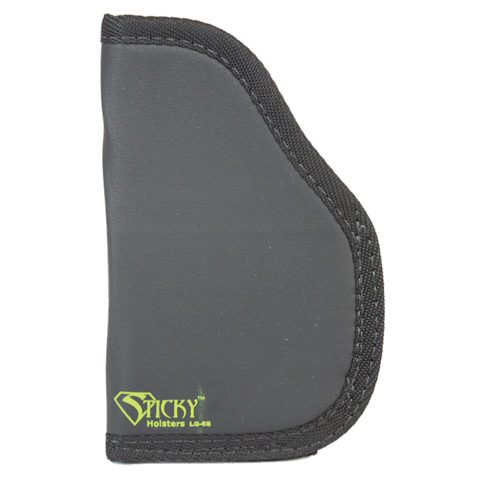 Sticky Holsters Large Ambidextrous Hand Concealment Short Modified Holster, Black with Green Logo - LG6SMOD LS - Sticky Holsters