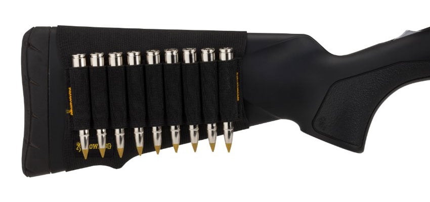 Browning 9 Loop Elastic Stock Option Shell Holder, Plain Black - 129050