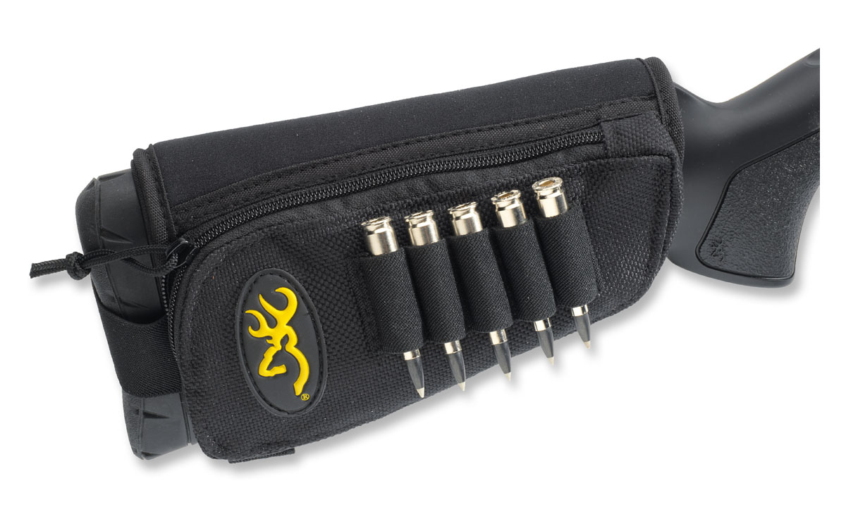 Browning 5 Cartridge Stock Option Shell Holder, Plain Black - 12906 - Browning