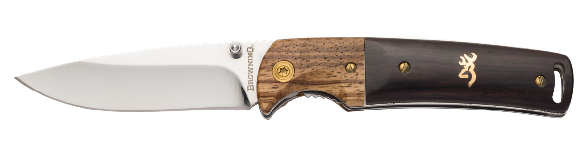 Browning Buckmark Hunter Drop Point Folding Knife, 3" - 3220231 - Browning