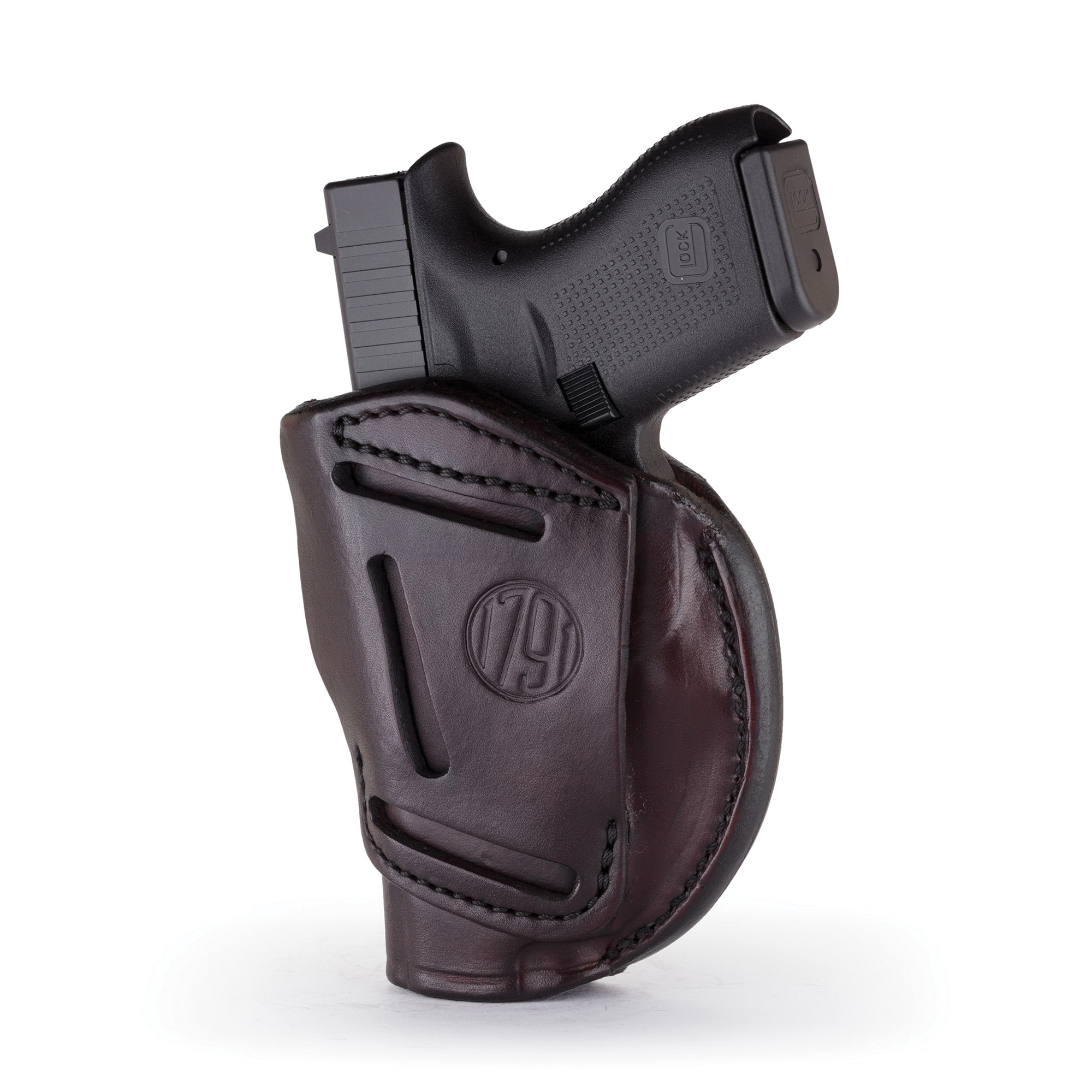 1791 Gunleather 4WH-1 Size 1 Right Hand 3" to 4" Barrel 1911 IWB/OWB Concealment 4-Way Holster, Signature Brown - 4WH-1-SBR-R