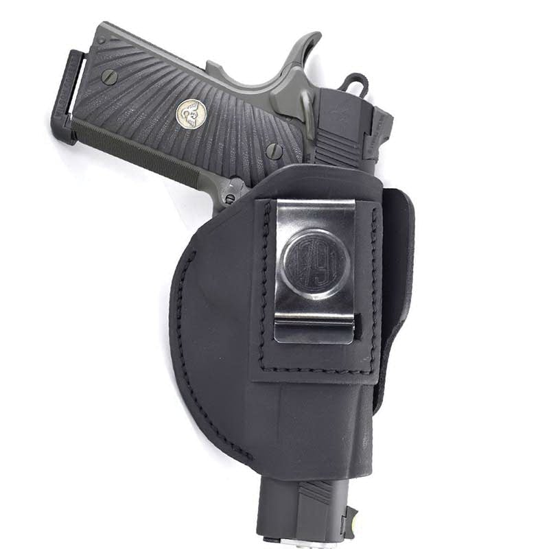 1791 Gunleather 4WH-4 Size 4 Right Hand IWB/OWB Concealment 4-Way Holster, Stealth Black - 4WH-4-SBL-R