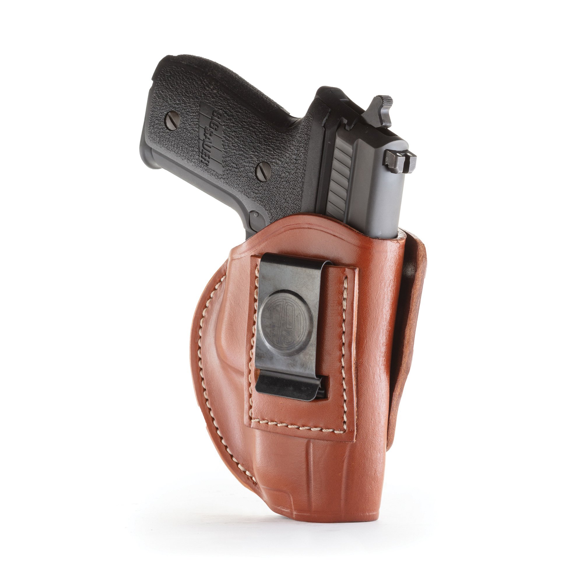 1791 Gunleather 4WH-5 Size 4 Right Hand IWB/OWB Concealment 4-Way Holster, Classic Brown - 4WH-4-CBR-R